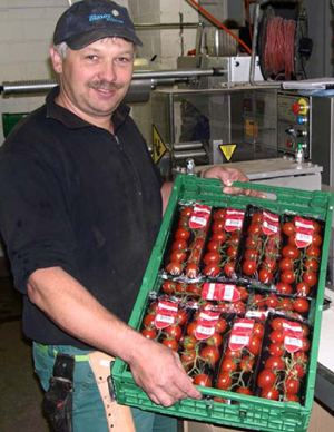 Markus Schildknecht mit Toscanella Tomaten